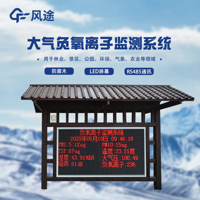 Ecological display, less scenic environment monitoring system