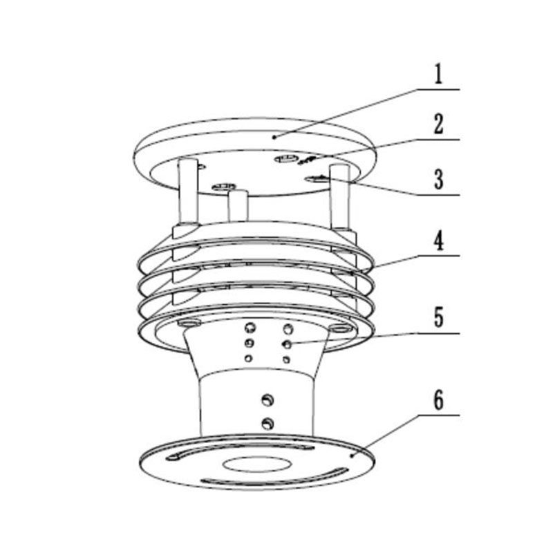 Five elements micro meteorological instrument product structure diagram