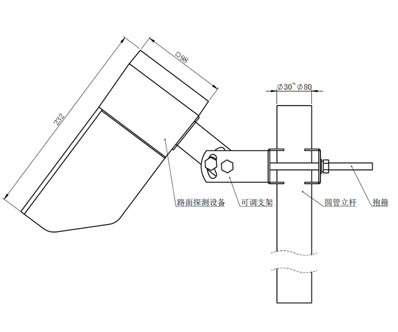 Road Condition Monitor Product Dimensions