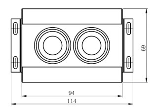 UAV visibility detector product size diagram